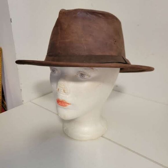 Men's Waterproof Oilskin Hat - Picture 1 of 5